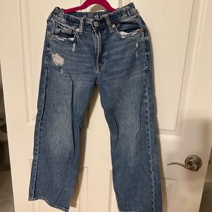 GAP KIDS HIGH WIDE LEG JEANS SIZE 10